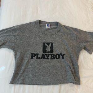 Vintage playboy crop top tee